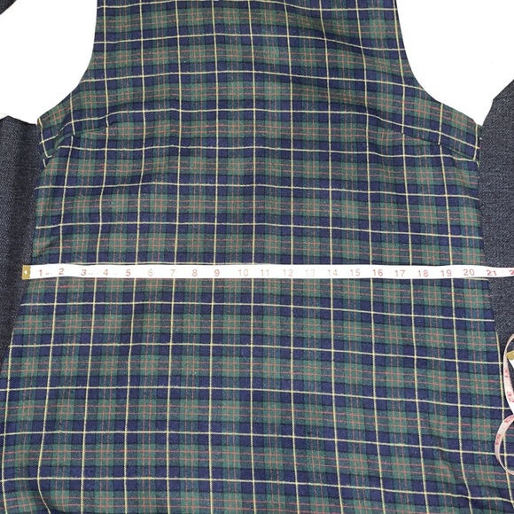 ALLEGRA K LONG SLEEVE PETER PAN COLOR GREEN/BLUE PLAID DRESS - Picture 10 of 13